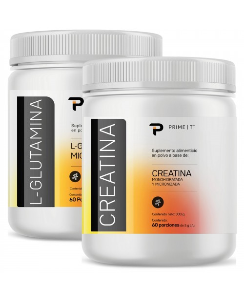 L-Glutamina y Creatina 300 g