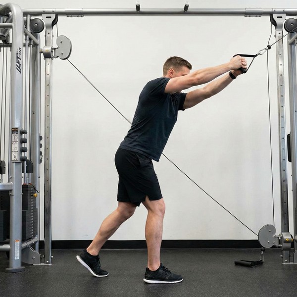 Leñadores con polea alta Leñadores con polea alta