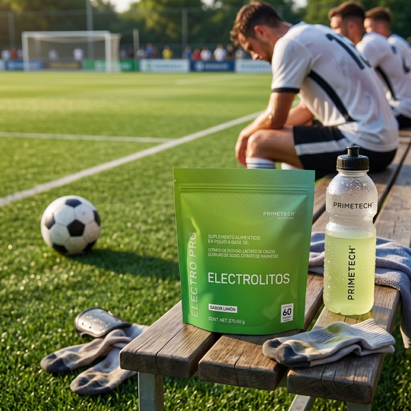 Electrolitos para mejorar el desempeño en el futbol