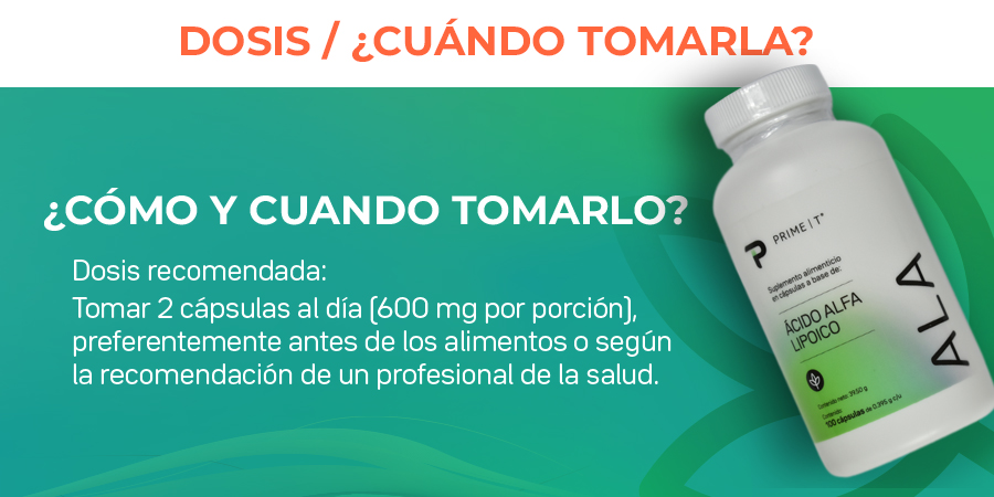 Dosis recomendada: Tomar 2 cápsulas al día (600 mg por porción), preferentemente antes de los alimentos o según la recomendación de un profesional de la salud.