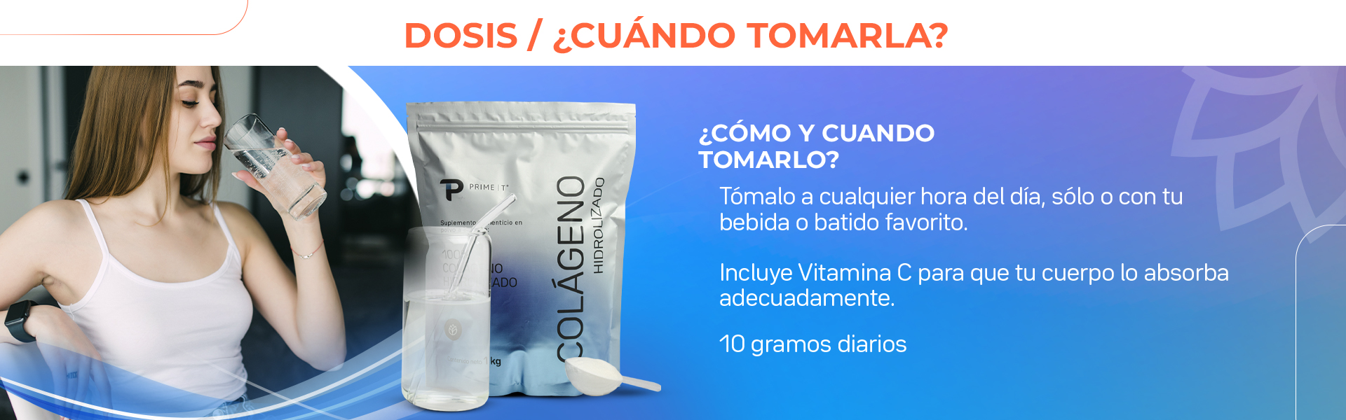 Colágeno Hidrolizado Dosis y cuándo tomarla