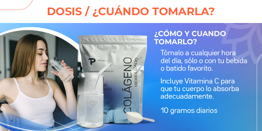 Colágeno Hidrolizado Dosis y cuándo tomarla