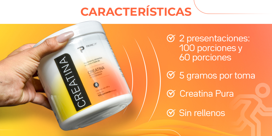 Creatina Primetech Características