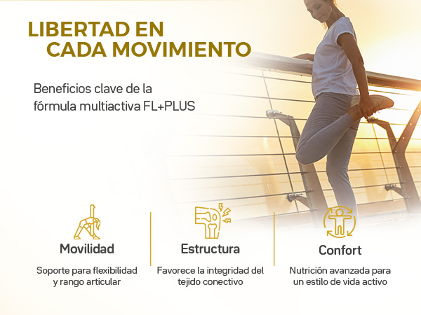 Beneficios clave de la fórmula multiactiva FL+PLUS