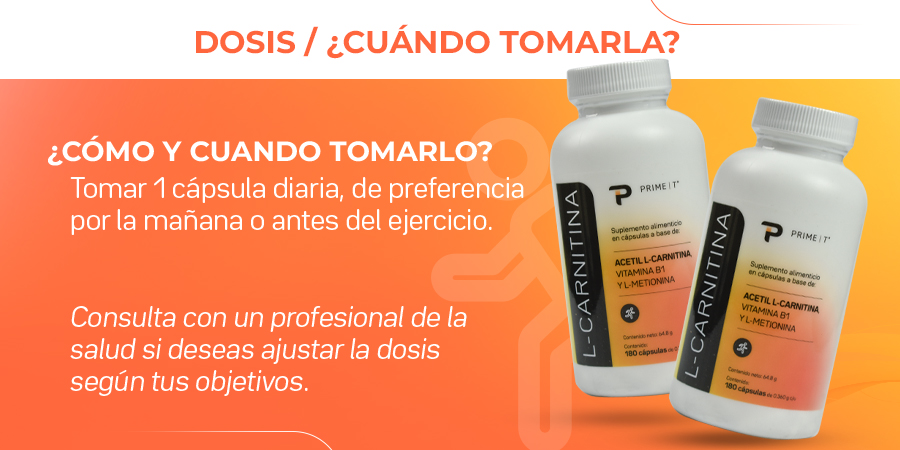 L-Carnitina Dosis y cuándo tomar
