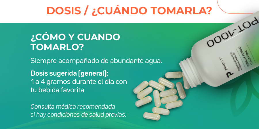 POT-1000 dosis y cuándo tomar