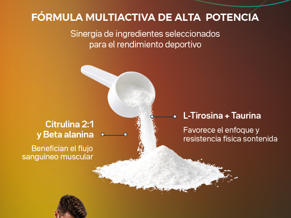 Sinergia de ingredientes seleccionados para el rendimiento deportivo