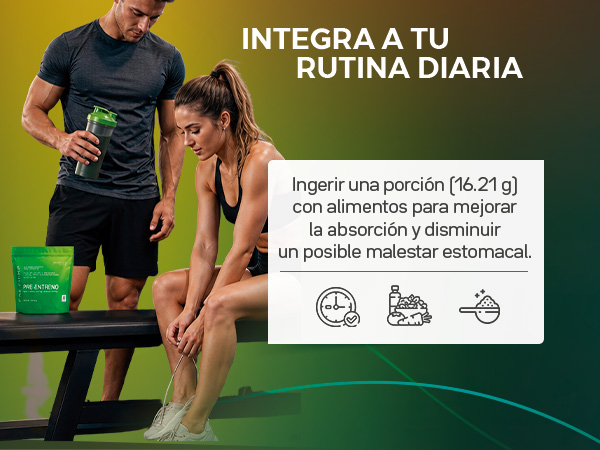 Ingerir una porción con alimentos para mejorar la absorción y disminuir un posible malestar estomacal