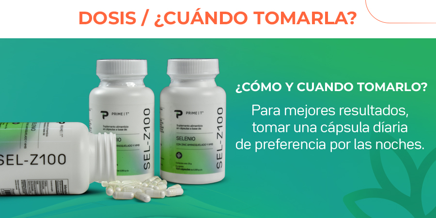SEL-Z100 Dosis y cuándo tomar