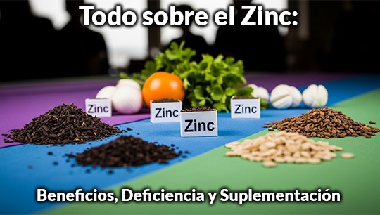 Todo sobre el Zinc: Beneficios, Deficiencia y Suplementación